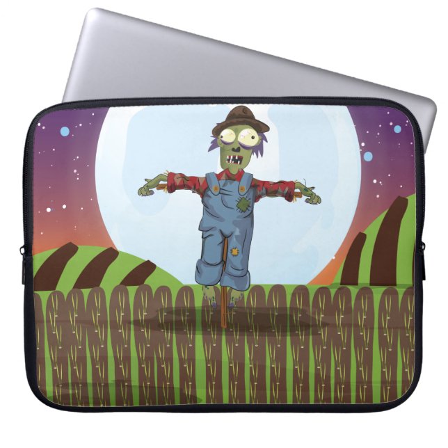Zombie Scarecrow Laptop Sleeve (Front)