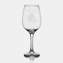 Zombie Self-Care Wine Glass – Etched