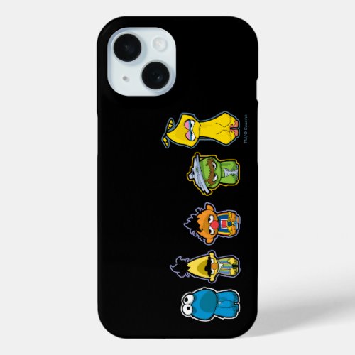 Zombie Sesame Street Characters iPhone 15 Case