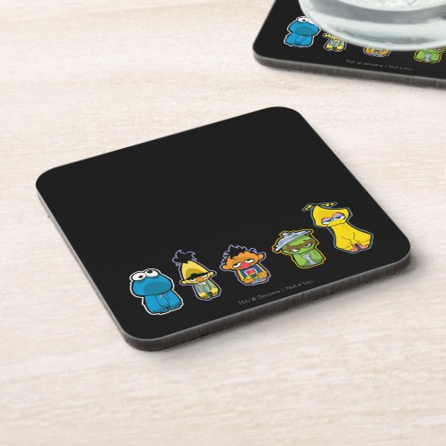 Zombie Sesame Street Characters Coaster