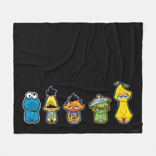 Zombie Sesame Street Characters Fleece Blanket