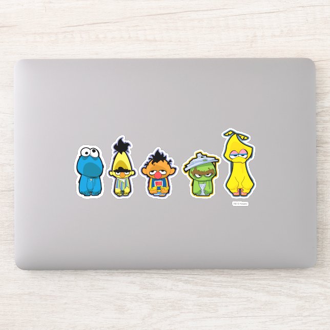 Zombie Sesame Street Characters Sticker (Computer)