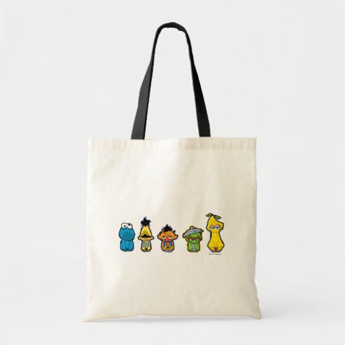 Zombie Sesame Street Characters Tote Bag