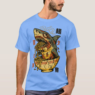 Zombie Shark Monster Ramen – Creepy Japanese Food T-Shirt