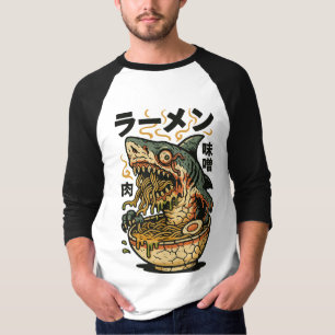 Zombie Shark Ramen – Creepy Horror Japanese Food A T-Shirt