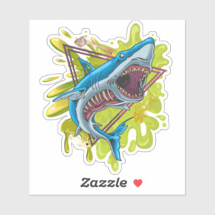 Zombie Shark Sticker