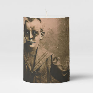Zombie Siblings Pillar Candle