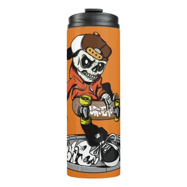 Zombie Skater custom name & color tumbler (Front)