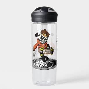 Zombie Skater custom name Water Bottle