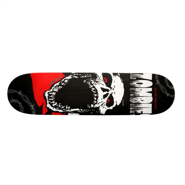 Zombie Skull Skateboard | Zazzle.com