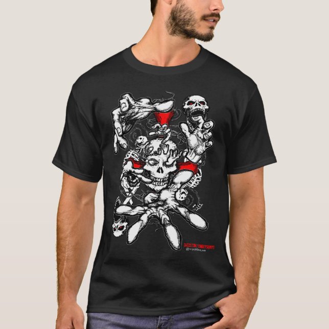 Zombie Skulls & Hands Shirt (Front)