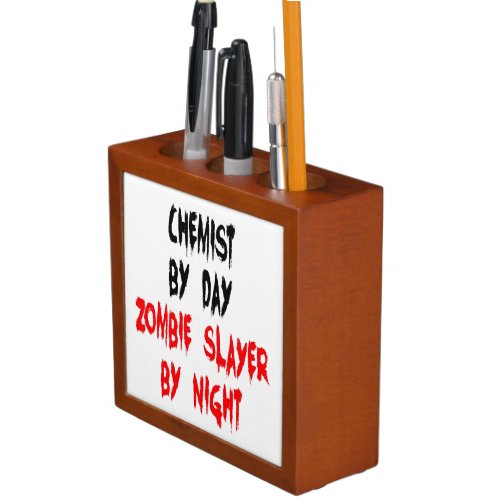 Zombie Slayer Chemist Desk Organizer