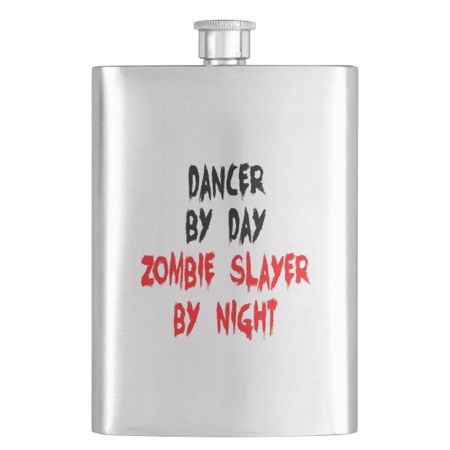 Zombie Slayer Dancer Hip Flask (Front)