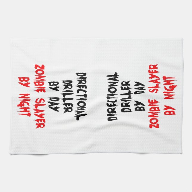 Zombie Slayer Directional Driller Towel (Horizontal)