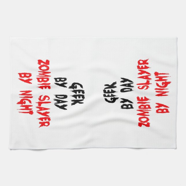 Zombie Slayer Geek Towel (Horizontal)