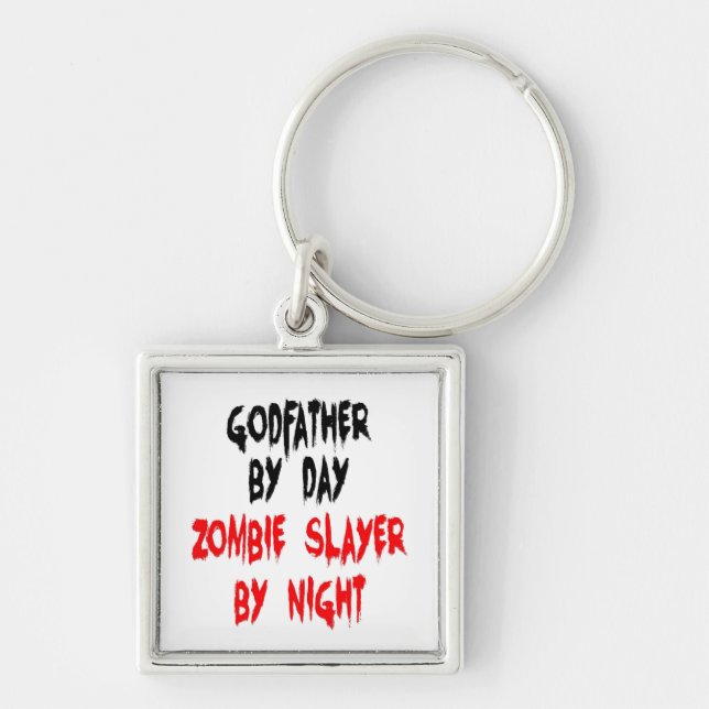 Zombie Slayer Godfather Keychain (Front)