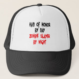 Zombie Slayer Maid of Honor Trucker Hat