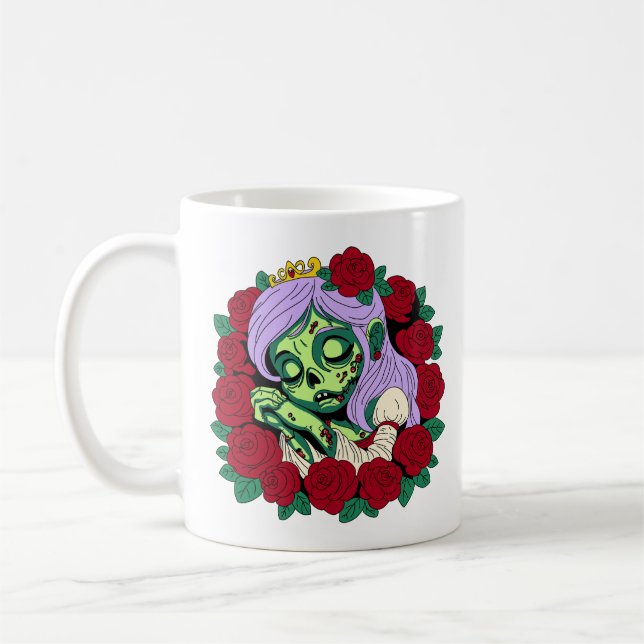 Zombie Sleeping Beauty Coffee Mug (Left)