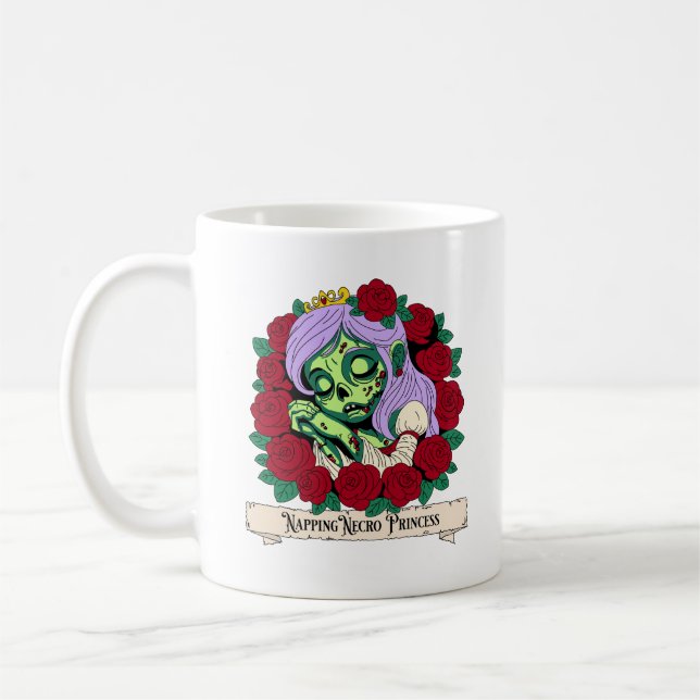 Zombie Sleeping Beauty Coffee Mug (Left)