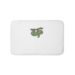 Zombie Sloth Classic T-Shirt Bath Mat