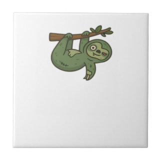 Zombie Sloth Classic T-Shirt Ceramic Tile