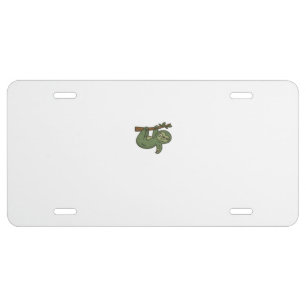 Zombie Sloth Classic T-Shirt License Plate