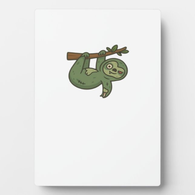 Zombie Sloth Classic T-Shirt Plaque (Front)