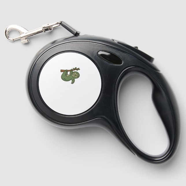 Zombie Sloth Classic T-Shirt Retractable Pet Leash (Front)