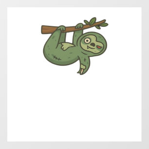 Zombie Sloth Classic T-Shirt Wall Decal