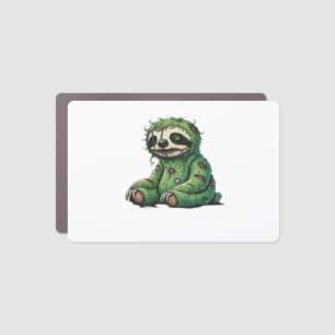 Zombie Sloth Halloween Zombie Sloth Zombie Lover C Car Magnet