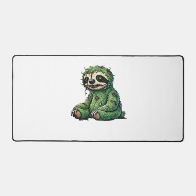Zombie Sloth Halloween Zombie Sloth Zombie Lover C Desk Mat (Front)