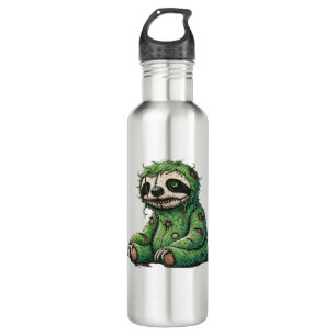 Zombie Sloth Halloween Zombie Sloth Zombie Lover C Stainless Steel Water Bottle