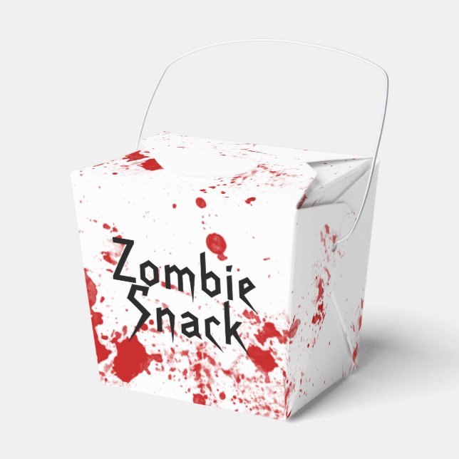 Zombie Snack Favor Boxes (Front Side)