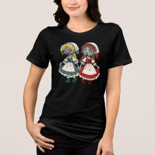 Zombie Snow-White and Rose-Red Tri-Blend Shirt