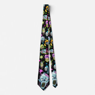 Zombie Splat Faces Neck Tie