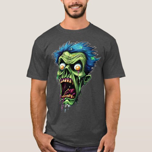 Zombie Spooky Halloween Horror Goth Zombies T_Shirt