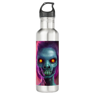 Zombie Spooky Woman  Water Bottle