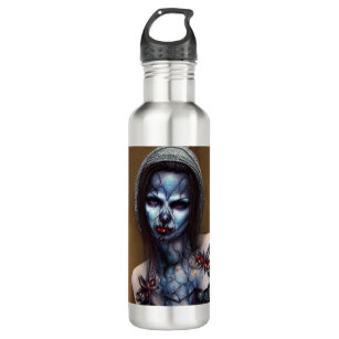 Zombie Spooky Woman  Water Bottle