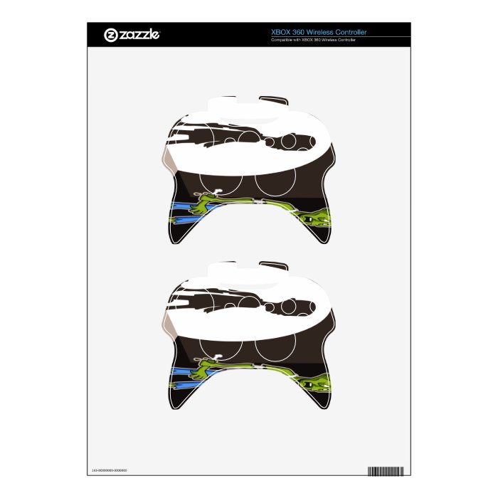 Zombie Spotlight Xbox 360 Controller Decal