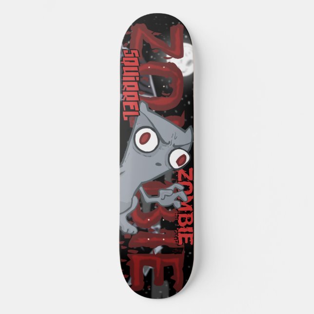 Zombie Squirrel Foamy Skateboard Deck (Front)