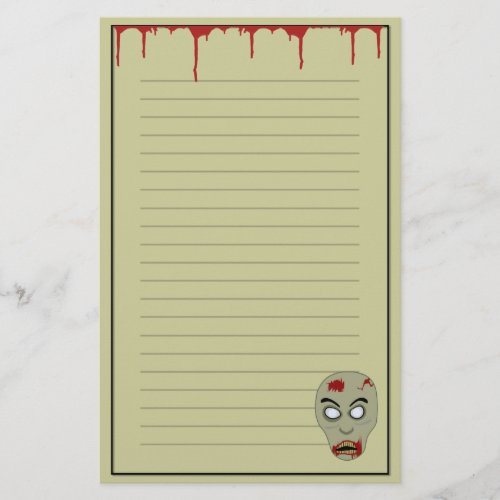 Zombie Stationery - Creepy cool Zombie stationery