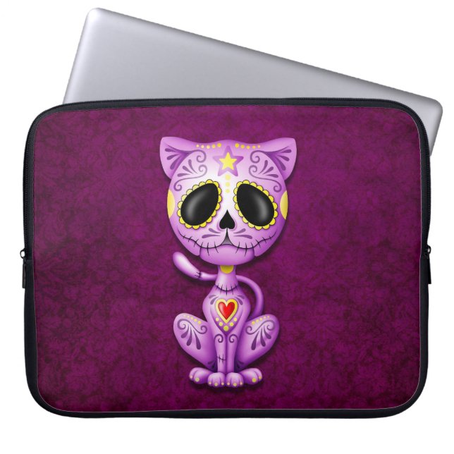 Zombie Sugar Kitten, purple Laptop Sleeve (Front)