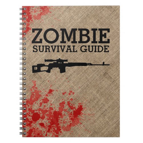Zombie Survival Guide Funny Notebook