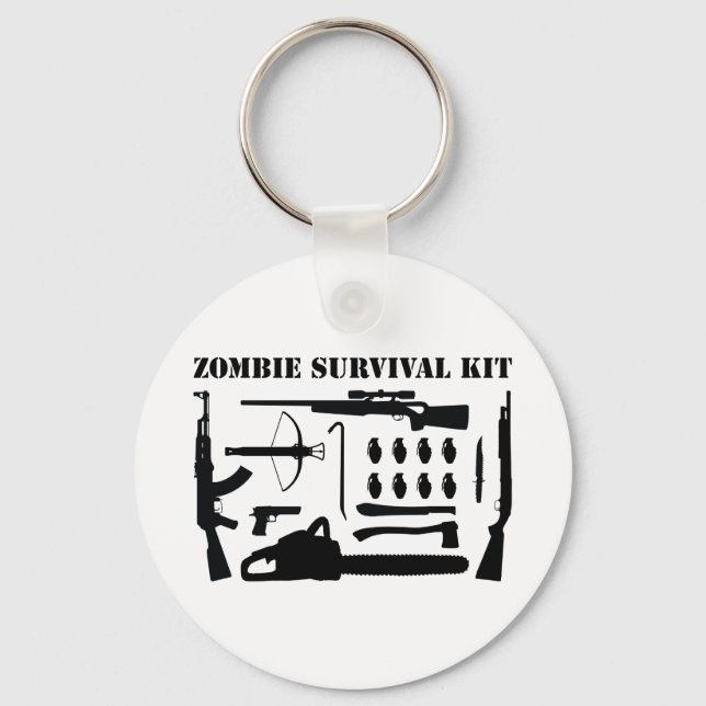 Zombie Survival Kit Keychain (Front)