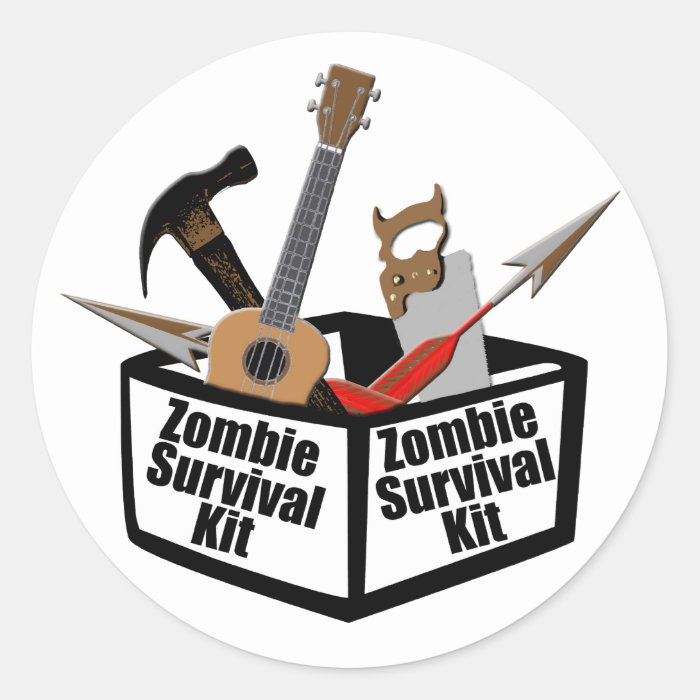 Zombie Survival Kit Sticker