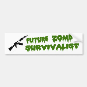 Zombie Survivalist Bumper Sticker