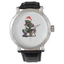 Zombie T-Rex Ugly Christmas Dinosaur