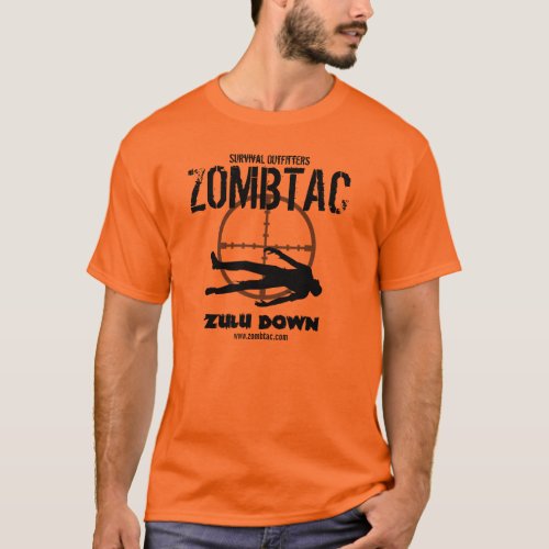 Zombie Tactical Zulu Down T_Shirt