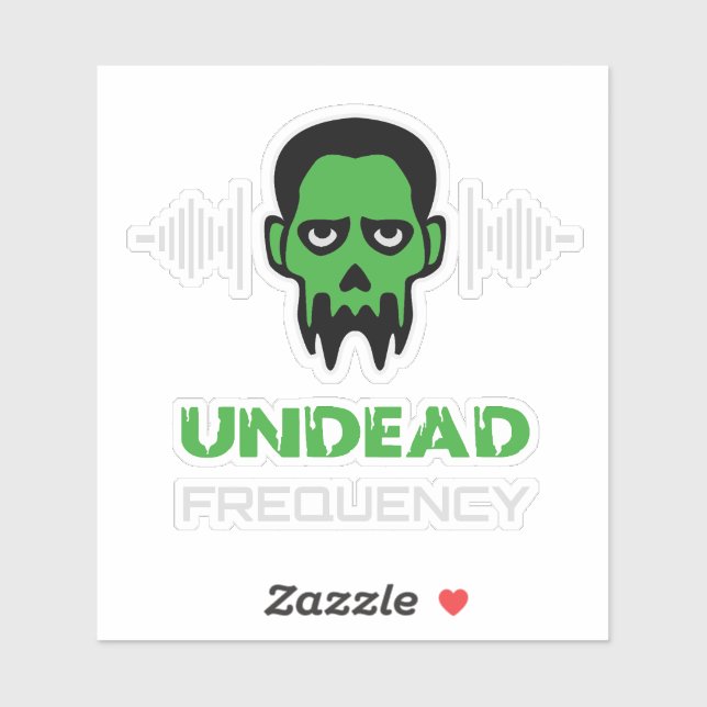 Zombie Techno Rave Sticker (Sheet)