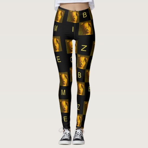 Zombie Teddy Bear Design Leggings